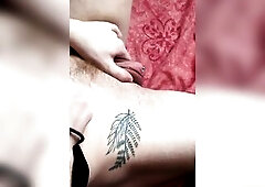 Lascivious FTM jerks off t-wang to intensive climax