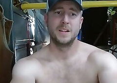 Guy Jacking Off In His Work Van