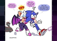 sonic x rouge fucking sex !