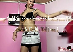 Youthful chair stripper needs knob to bang - Part 1 The youthful, hot stripper makes perverse show for a hard dick whilst stud. The pleasant snatch oo