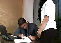 Trans Harsh Office Poking