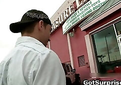 Straight hunk thinks he is sucked by babe