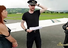 Sonia is the sluttiest flight attendant around who is getting fucked during every single break