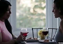 Sexy Penny Barner puts on a strapon and fucks Romi Rains pussy