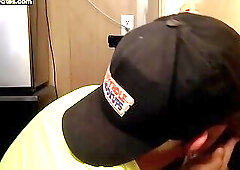 Amateur gloryhole gaydaddy sucking and wanking dick