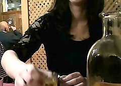 I watched as he fucked my wife while I, Bruno tasted the delicious pussy of his girlfriend