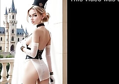 Golden-haired Fashion Model Princess Exposed at the Castle [AI]