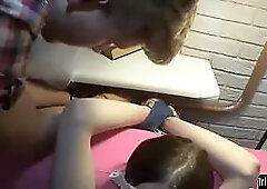 Anally drilled euro tricked by her boyfriend