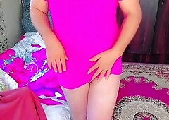 Young trans beauty Crossdresserkitty gets off with some solo action