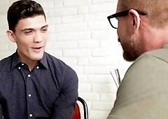 He easily seduces him into gay sex