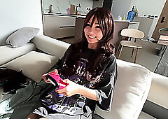 Mini babe fucked hard at her house