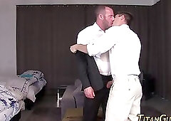 Rimmed buff gay banged