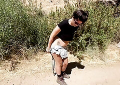 Pissy mom outdoor hiking