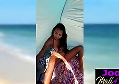 Hot day and solo action with amazing Asian teen with big tits Joon Mali so horny babe enjoyed passion finger fucking Big ass teen enjoyed hot day Afte