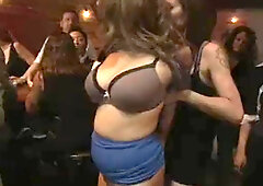 Whores disgraced & ravaged in a bar