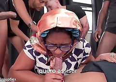 Big Tits Granny Gangbang