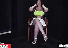 Lila Craving Brunette hair Sweetheart Devours Stranger Schlongs at Gloryhole