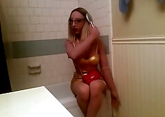 Transformation into a bimbo with a mask