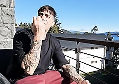 Smokin' Balconies Stir Despairing Penis Hunger