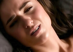Personal Trainer Pounds Hot Brunette In Bed
