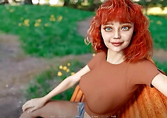 Off The Record Cute Red Head Girl In The Park Ep 7