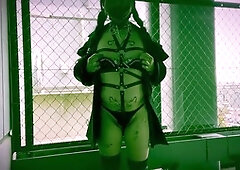 Kinky anal, risky public