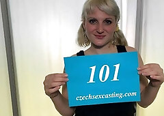 Sarah Star shows her bush as she gets fucked deeply