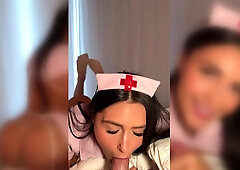 Sexy Nurse Fucked (1080p) - POV Homemade Cosplay Hardcore with Anal plug