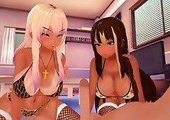 Big tits, 3some, fat
