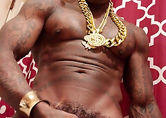 BIG BLACK COCK Idolize Hallelujah Johnson ( i'm the Real Sex Industry Star here's another Jizz Shot)4444