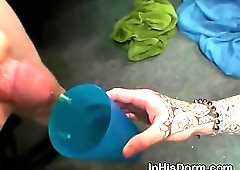 Gay College Boys Blowjob And Cumshot In Glass At Party