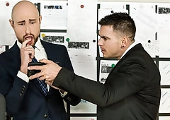 Hunks Paddy O'Brian and Drew Dixon fucking at the office