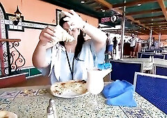 Darksome haired honey Virgo Peridot & thick Cuban honey Angelina Castro screw the cum right out of a large hung jock in a bad booty blow job three