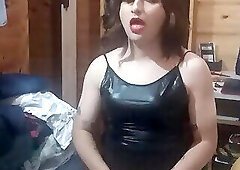 Sissy dildo masturbate