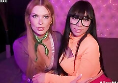 Velma and Daphne get sexually excited when scared.