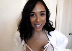Hot Honey Lets Excited Lad Screw Her