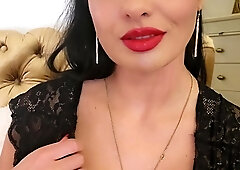 Busty brunette with big boobs rides cock