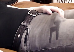 I jizz rock-hard in my denim and make a dirt!