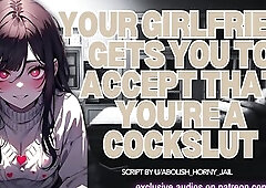 Your Girlfriend Gets U to Accept That U're a Cockslut - ASMR Erotic Roleplay