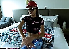 Tiny Asian femboy teen cutie amazing POV blowjob and anal fucking