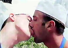 Horny Cooks Anus Stretching