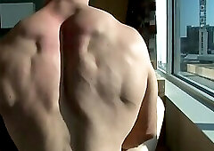 Greg N in nature's garb And Flexing