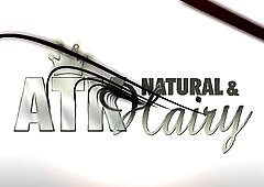 Alluring hotty with short hair, Aria Sky widens her legs wide open to show us her snatch