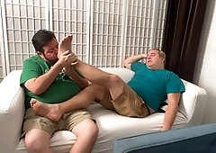 Dilf, gay bondage, feet tickles