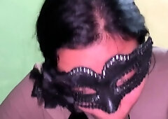 Submissive Latina Teen with Braces Gives POV Blowjob