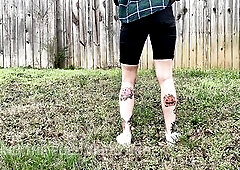 Desperately Peeing Outside