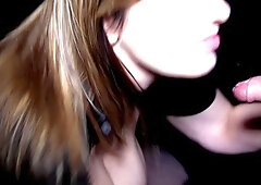 Massive cumshot on her big boobs