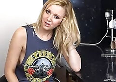 Sexy Blonde With JUICY TITS Gets Down On Her Knees And SUCKS Your COCK