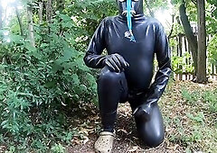 pleasure in the hazmat costume