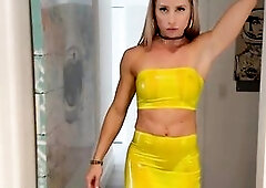 Tiffani Time, the marvelous blond muscle sweetheart, expects her apartment spotless when that babe comes home. Instead, that babe finds her butler Sla